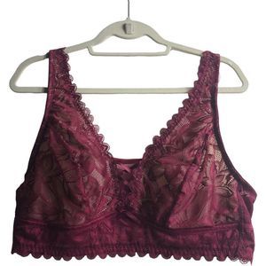 Adore Me Lace Burgundy Bra size 2X